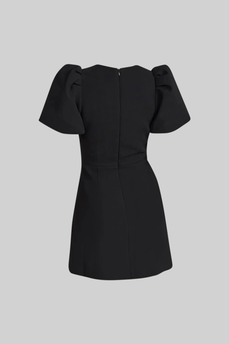 IMARINA Classic Mini Dress with Bows - Black