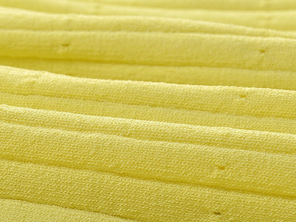 Sandro Collared Knit Button Down midi Dress - Yellow