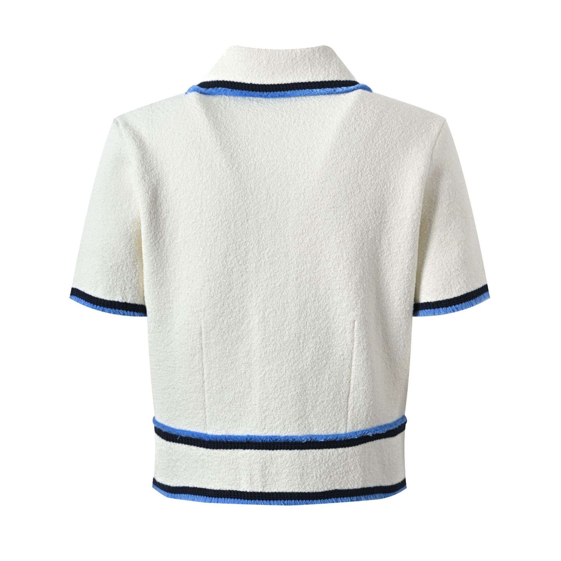 Sandro white and blue matching skirt Set -White