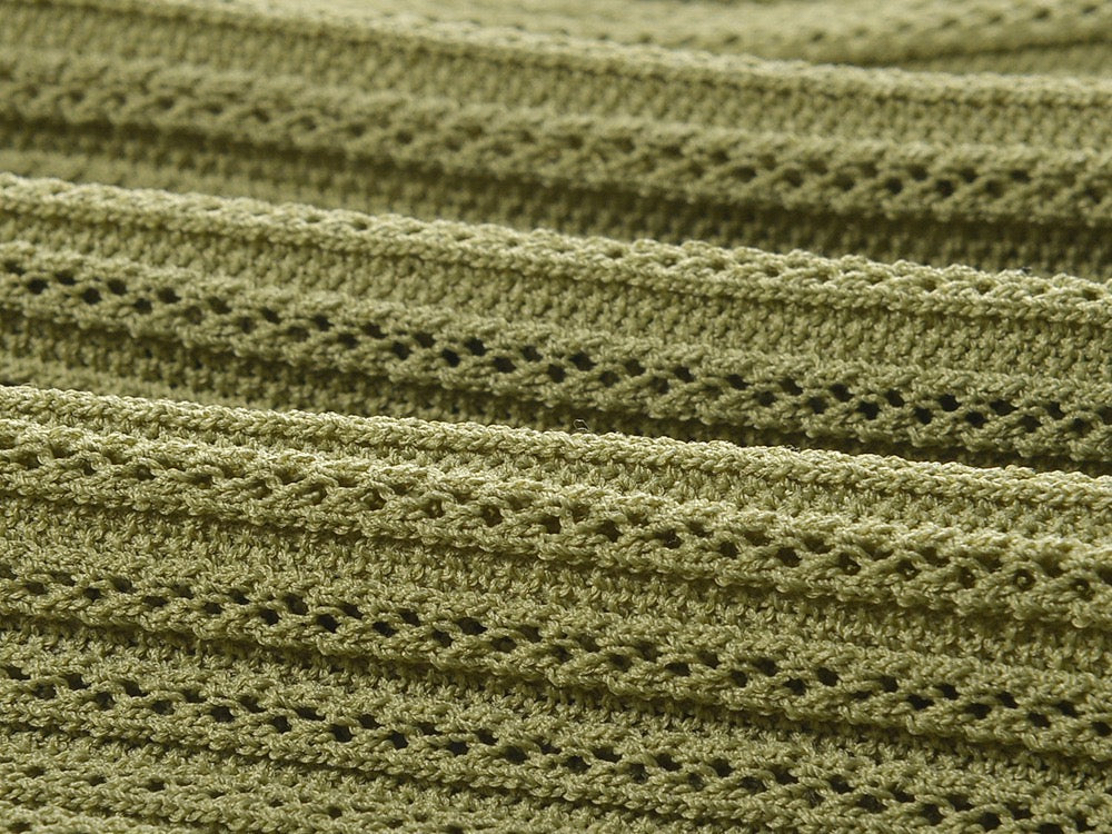 SANDRO LILWENN KNITTED MIDI DRESS - Green