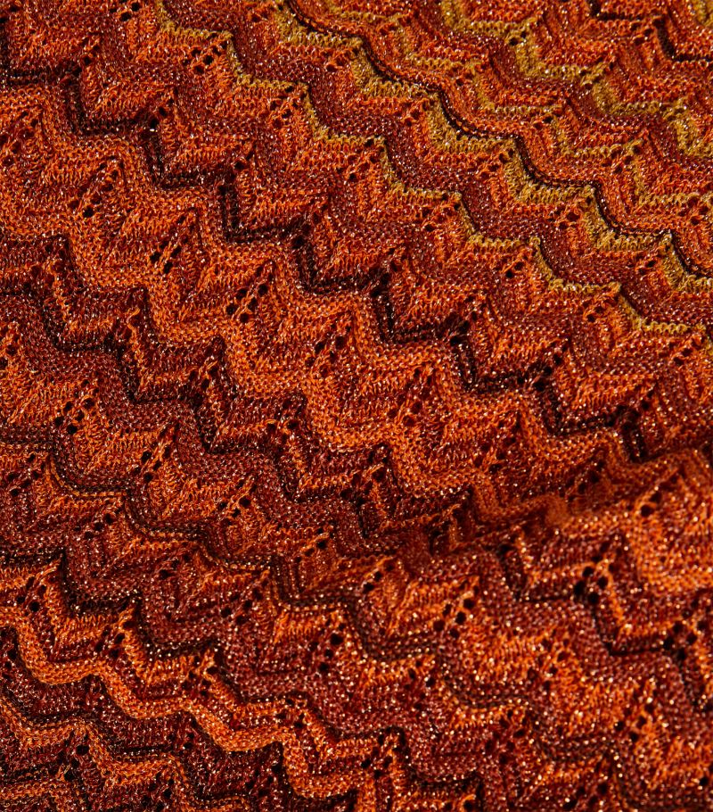 SANDRO Gradient Knitted Maxi Dress sunset