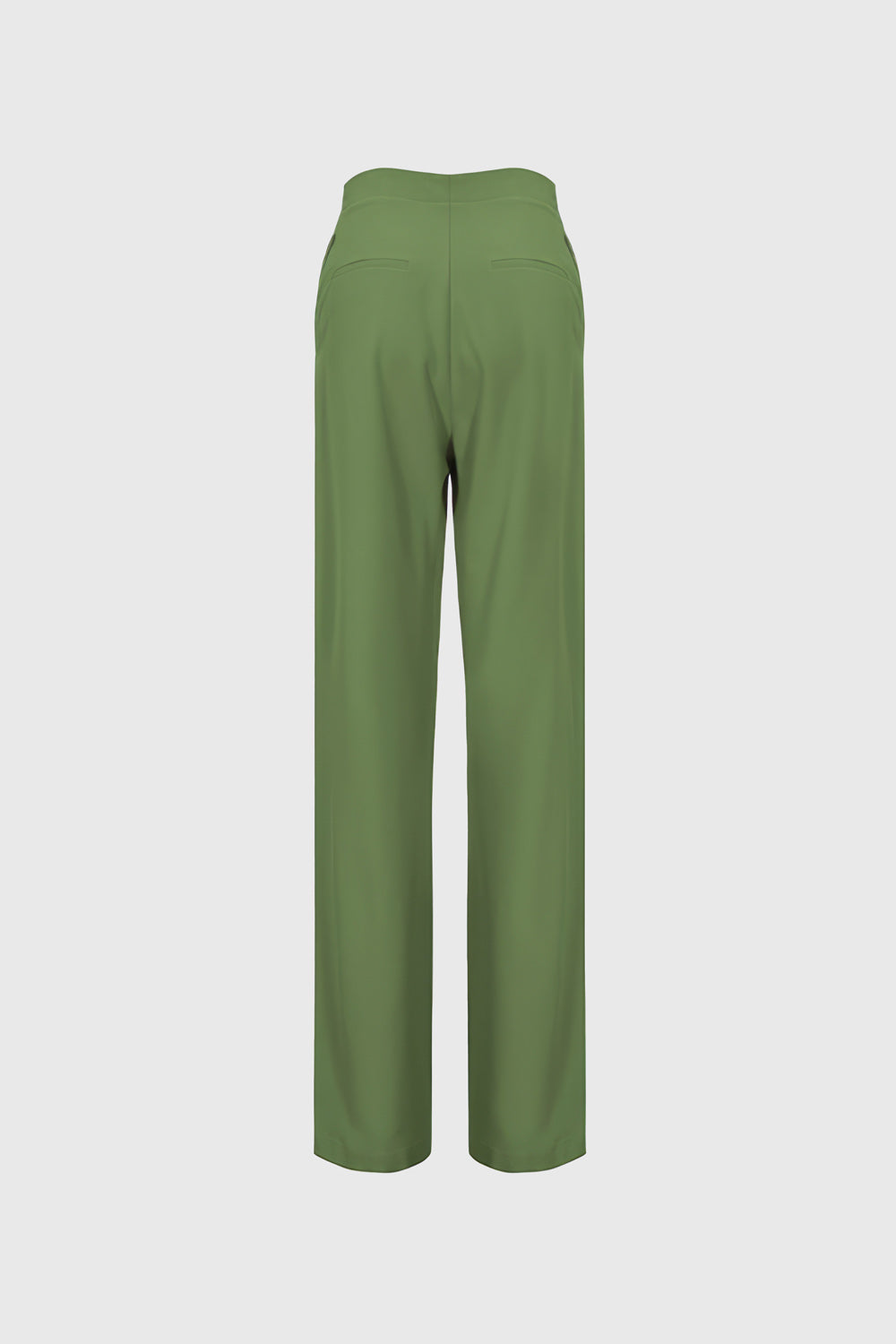High Waisted Elegant Trousers - Green