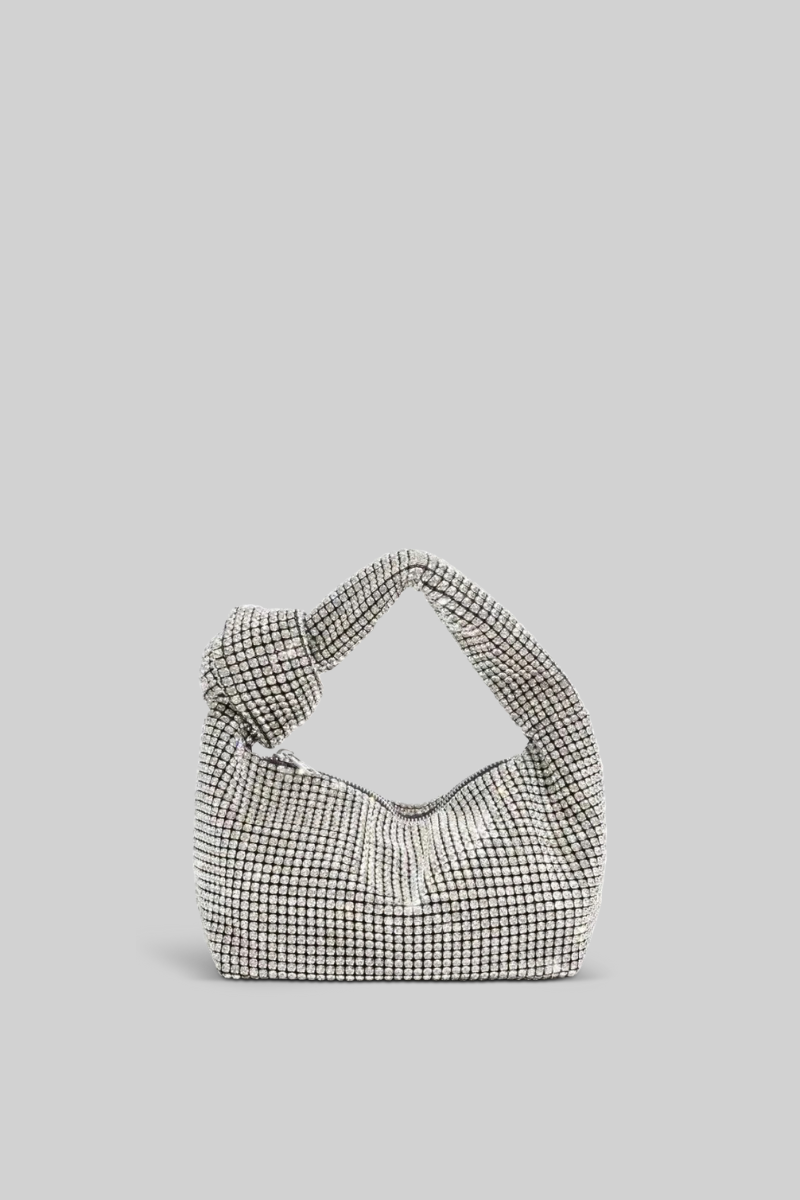 ELIORA Extravagant Metallic Tote Bag - Silver