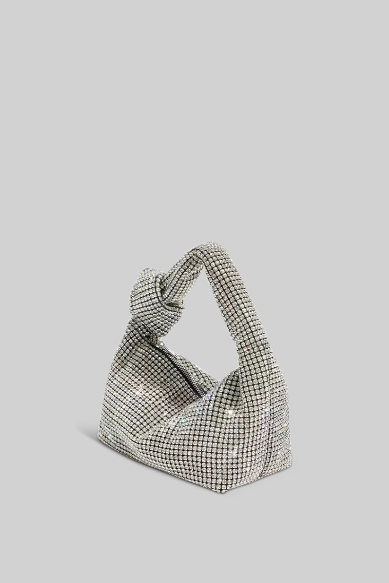 ELIORA Extravagant Metallic Tote Bag - Silver