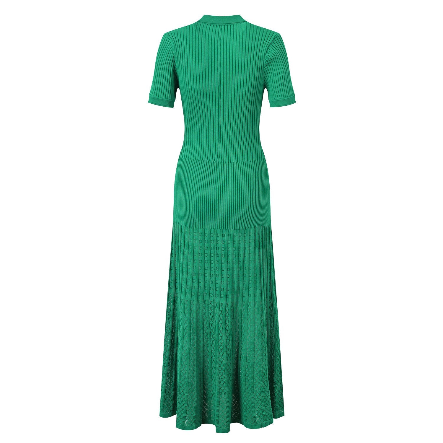 Sandro Rib knitted Midi dress in green for women - Green