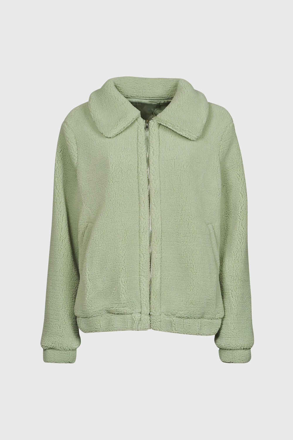 Short Teddy Jacket - Green