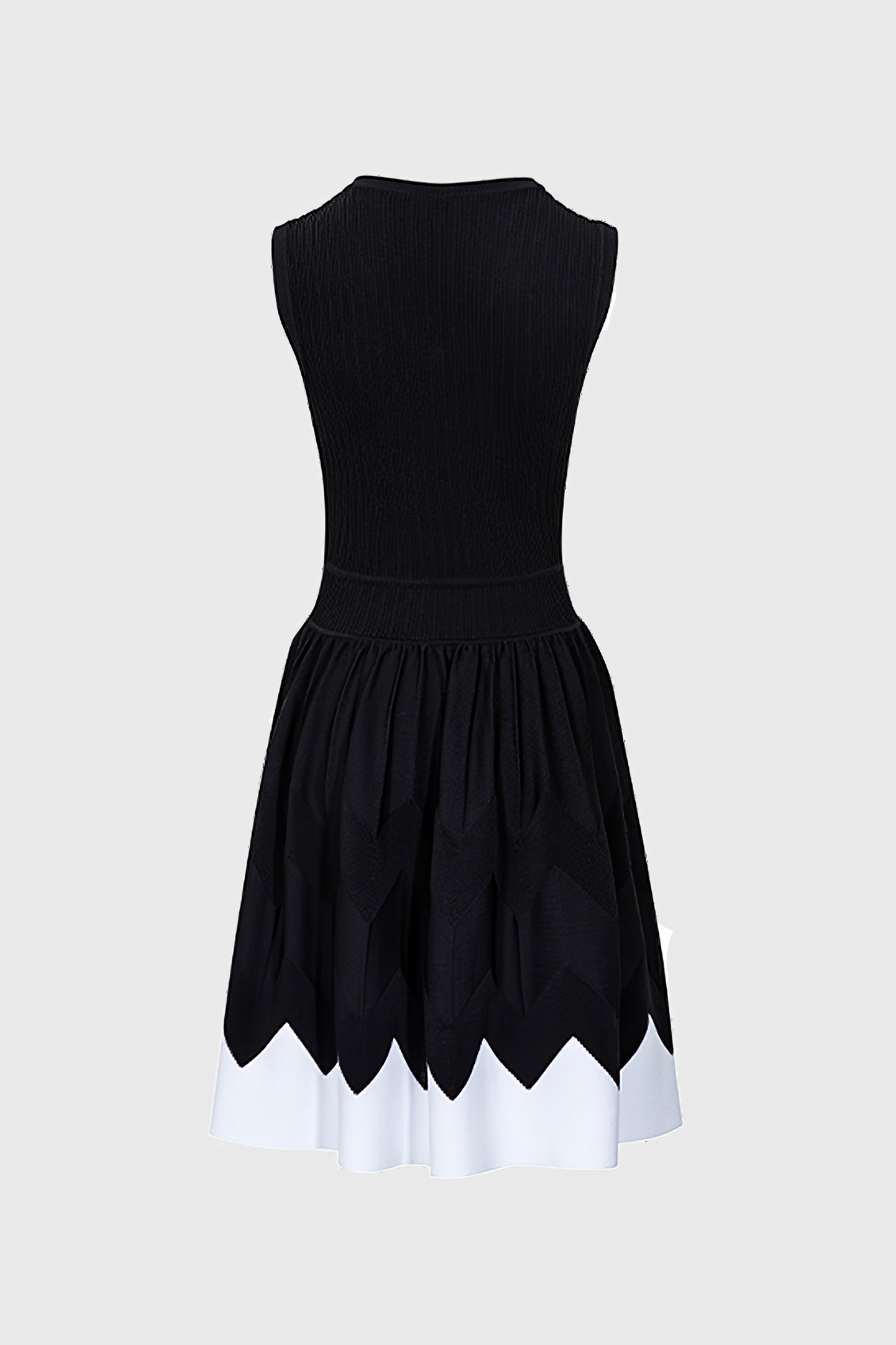 Contrast Dress - Black