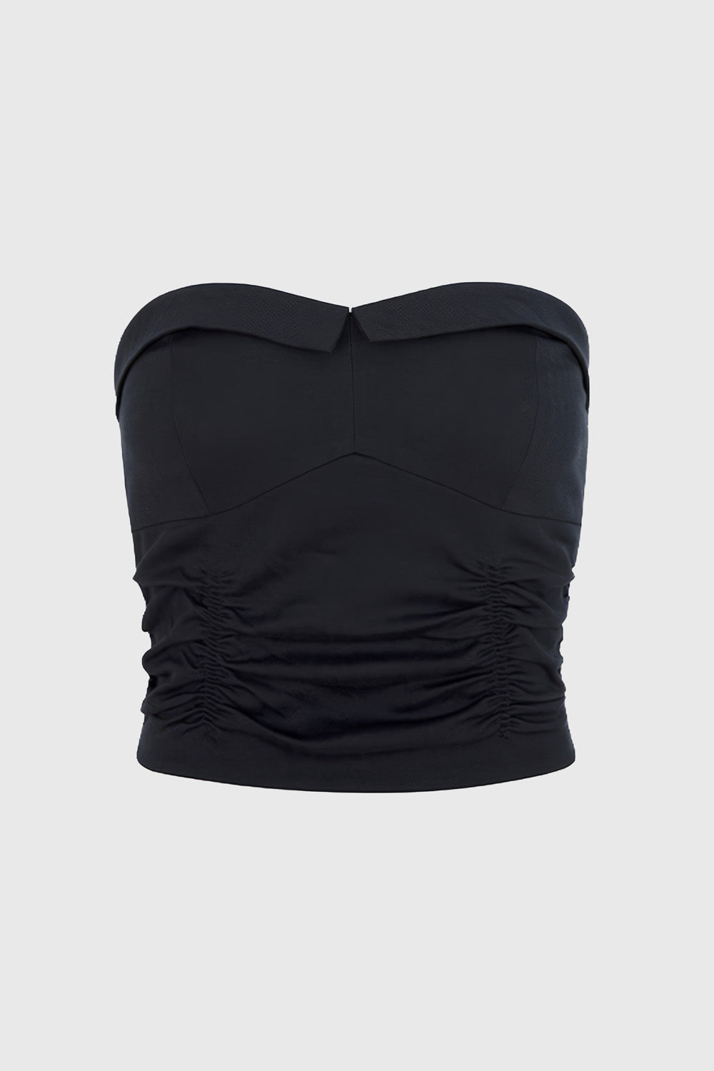 Bandeau Top with Sweetheart Neckline - Black