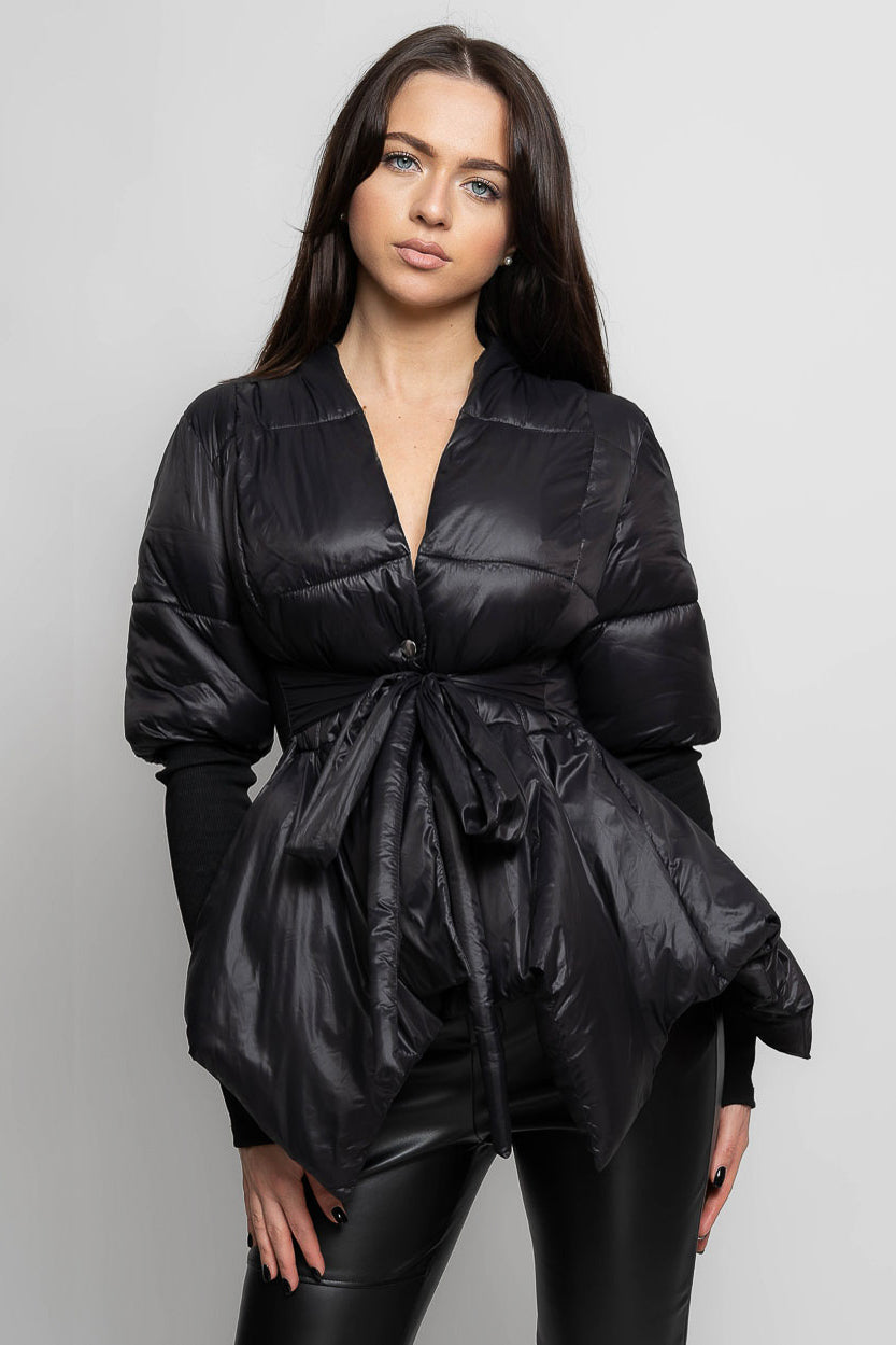 CELESTE Asymmetrical Jacket - Black