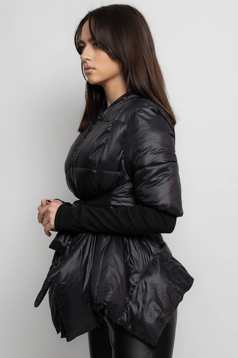 CELESTE Asymmetrical Jacket - Black