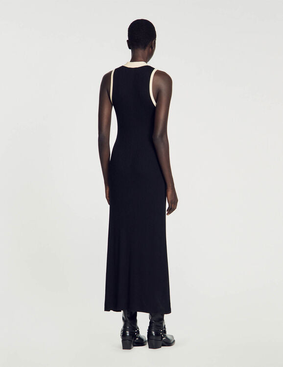 SANDRO Knit Maxi Dress