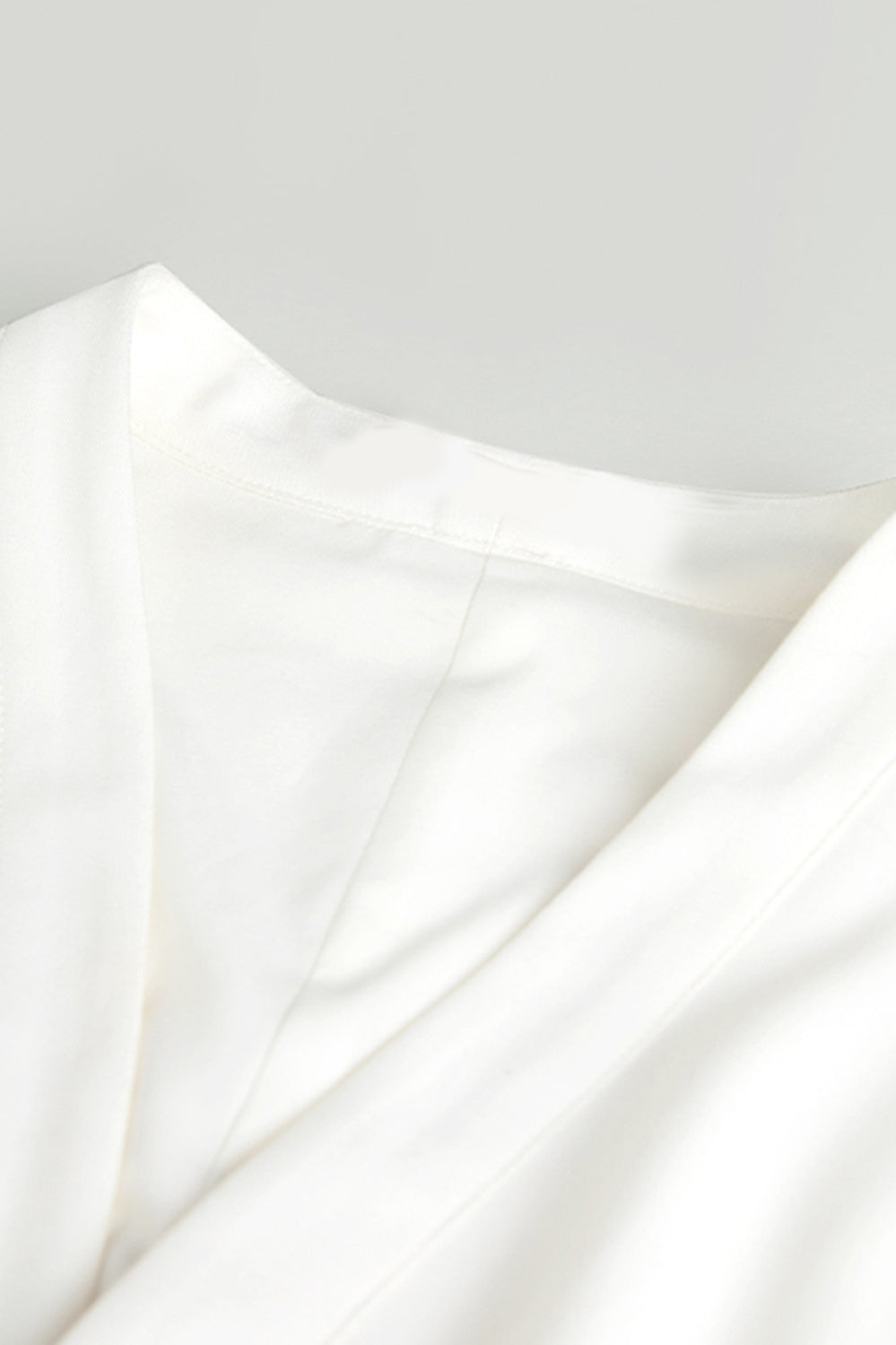 Cambered Shirt with Buttons - White