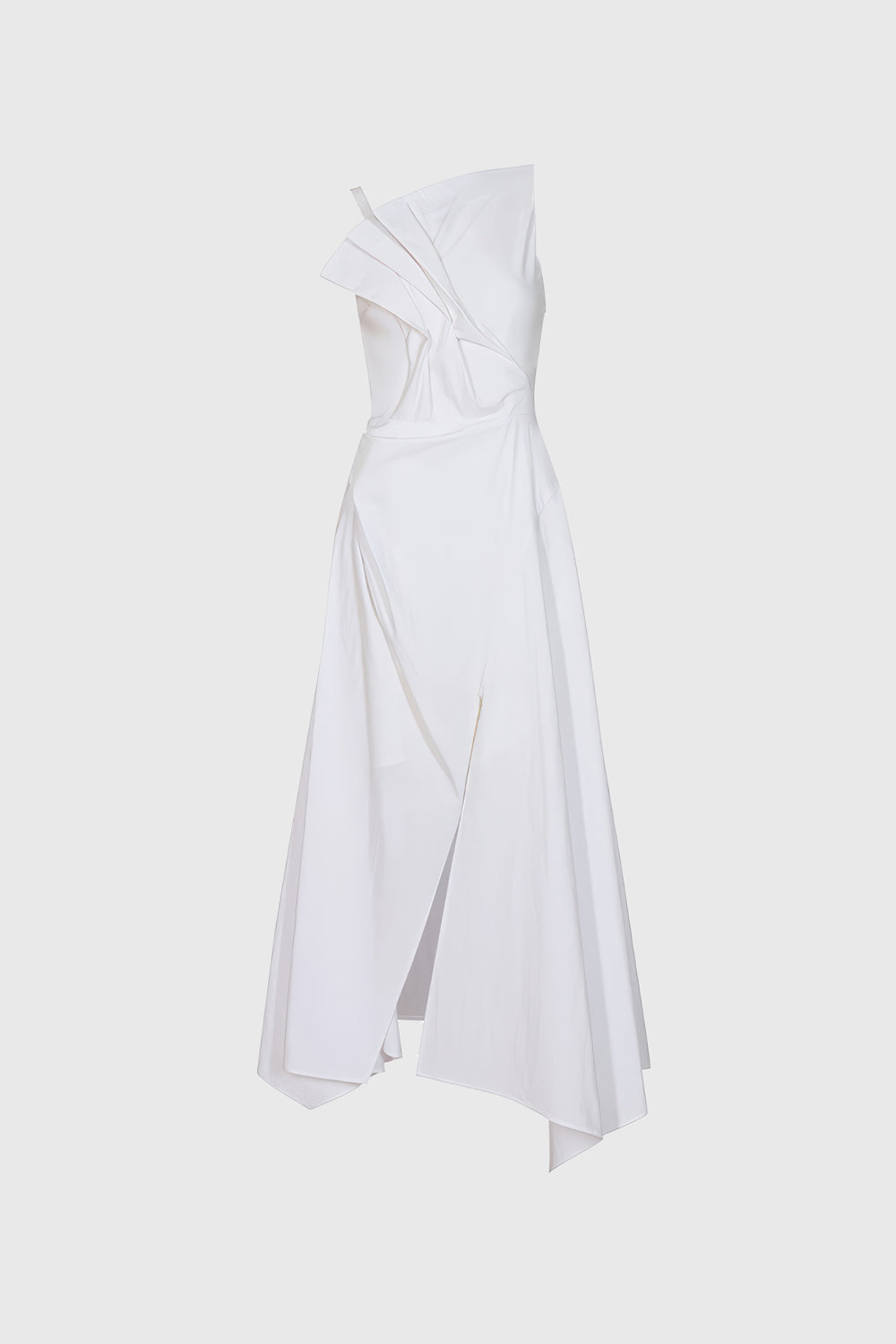 Irregular Midi Dress - White