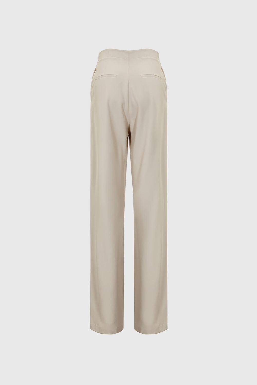 High Waisted Elegant Trousers - Beige