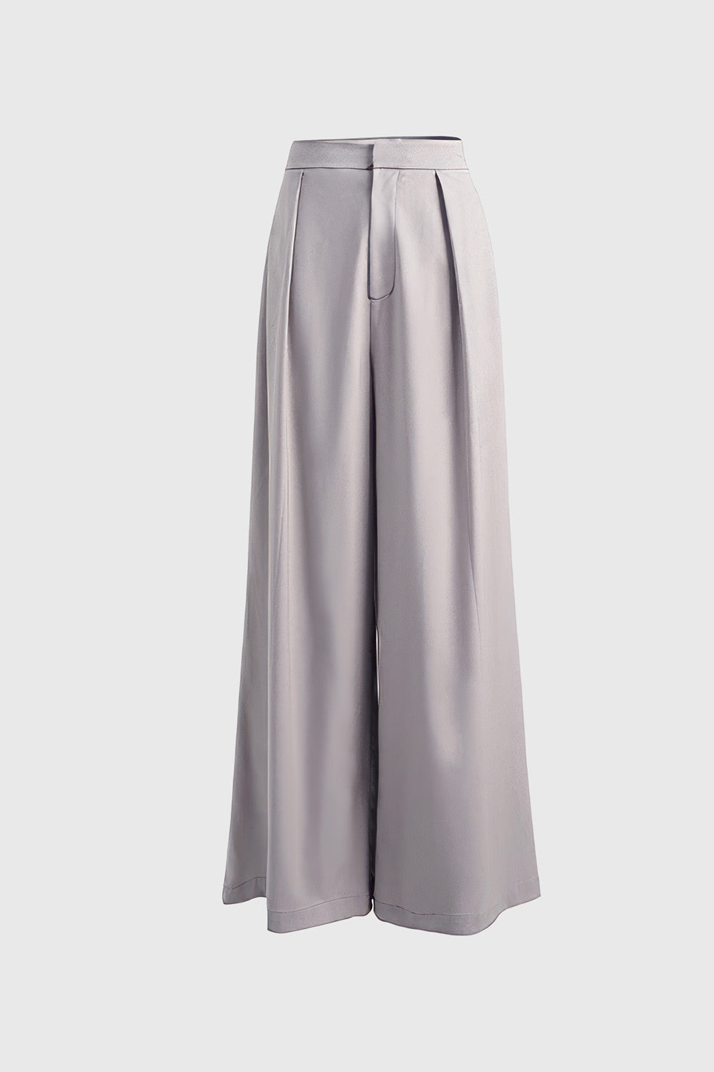 Wide Leg Trousers - Grey