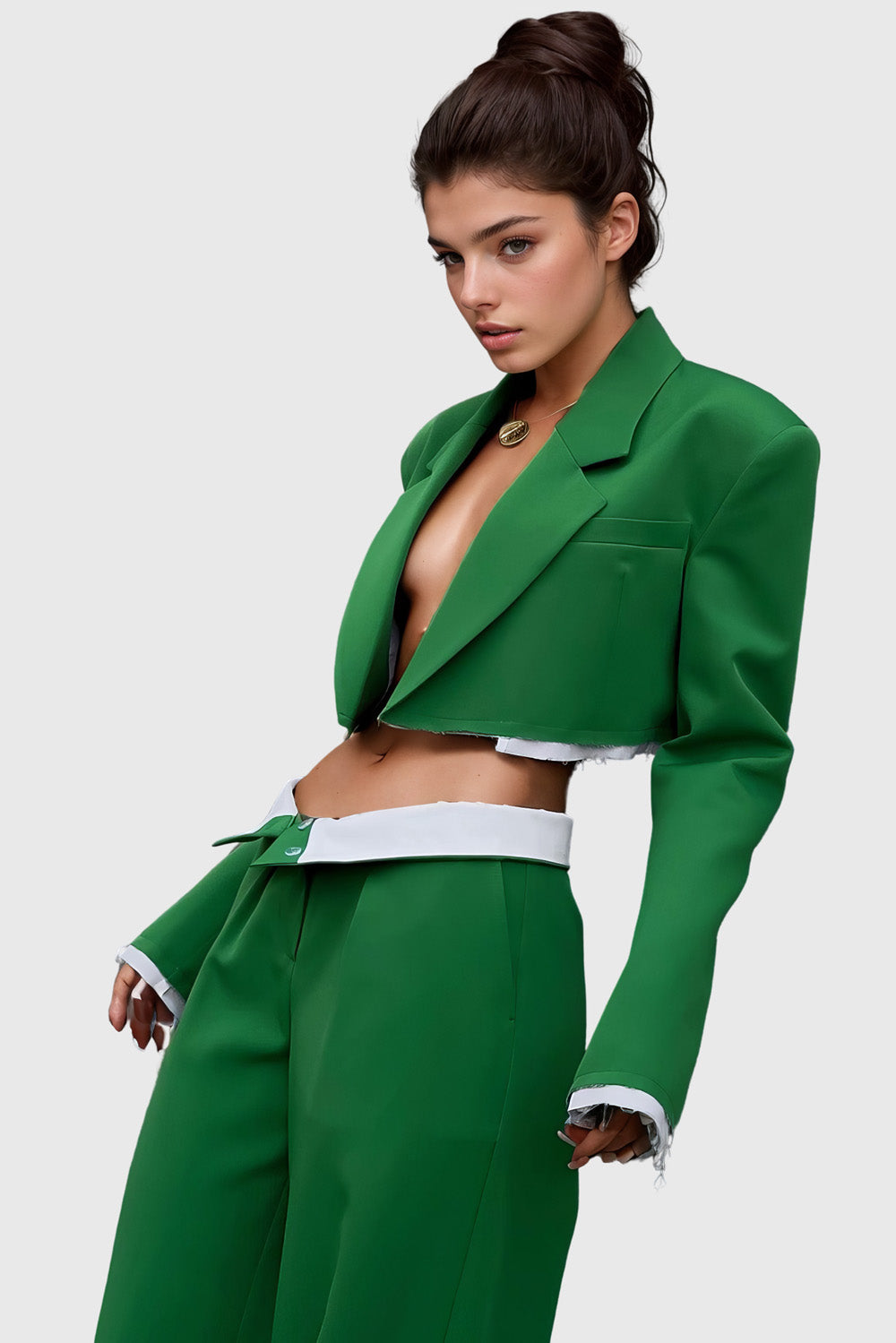 Casual 2-Piece Suit - Green