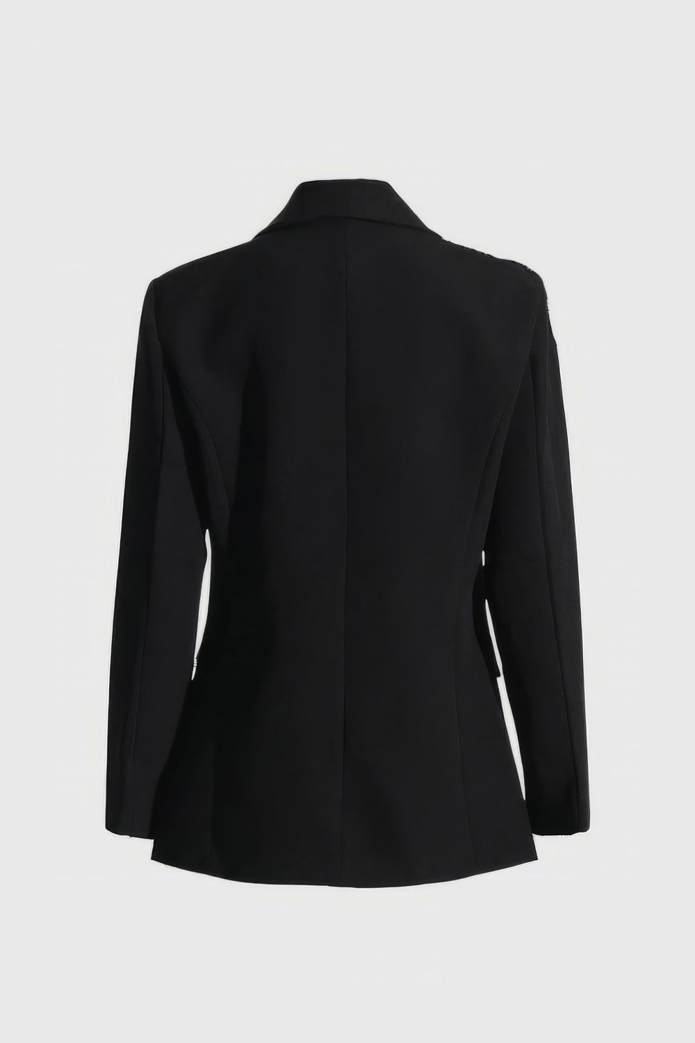 Blazer with Rhinestone Detail - Black