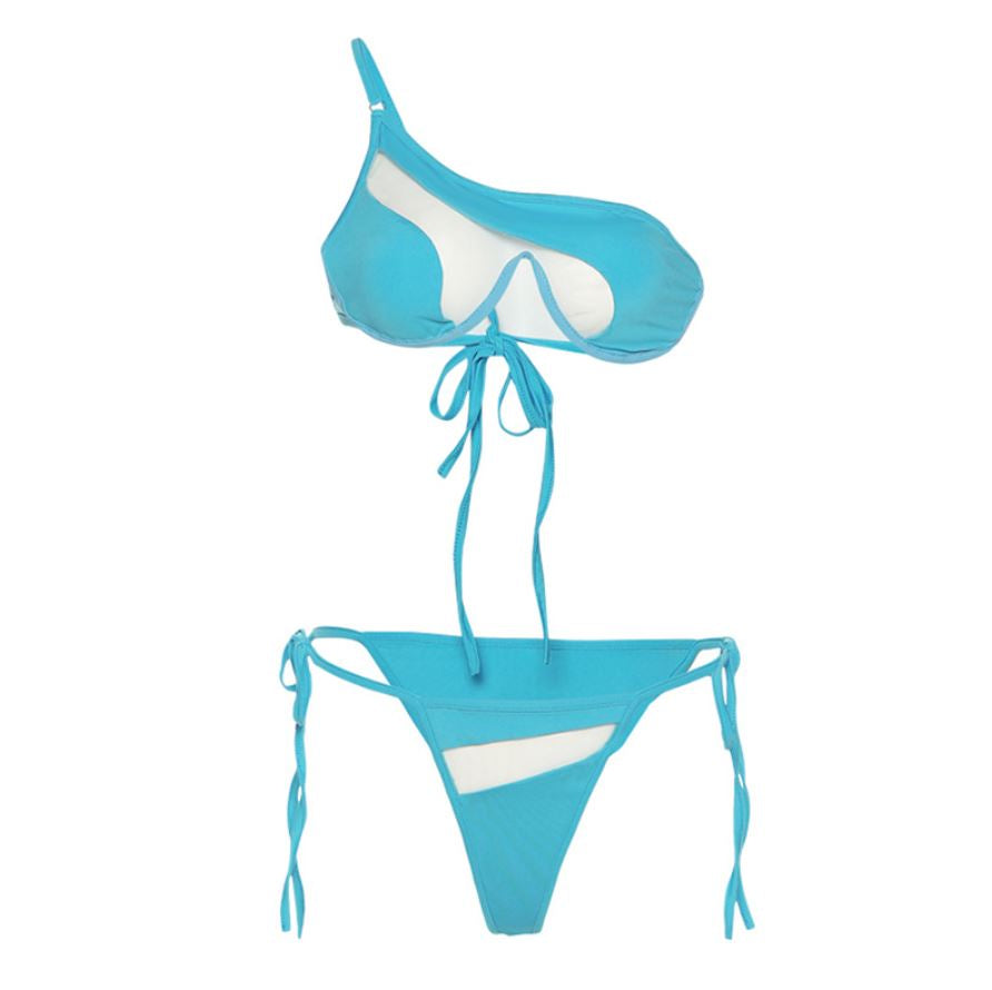 GIGI SWIRL BIKINI SET - SKY BLUE